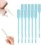 2-in-1 Nasal Hair Cutter, 360° Rotating Double Sided Nose Hair Removal Tool Mini Noses Hairs Removers Tools Nose Hair Clipper with Ear Picker for Women and Men (Blue, 12pcs)