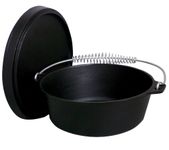 King Kooker Pre-seasoned Outdoor Cast Iron Dutch Oven, 8-Quart