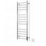 Manissa Siena Stainless Steel Electric Heated Towel Rail H1000mm W300mm Mirror Polished Finish Energy Efficient