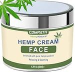 Hemp Cream | Face Cream | Anti-Aging | Anti-Wrinkle & Fine Lines Hyaluronic Acid Vitamin E Relives Tension Stress | Firming Face & Neck Moisturizer. (50ML)