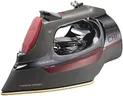 CHI Steam Iron for Clothes with 8’ Retractable Cord, 1700 Watts, 3-Way Auto Shutoff, 400+ Holes, Professional Grade, Temperature Control Dial, Titanium Infused Ceramic Soleplate, Black/Chrome (13109)