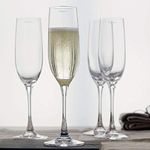 SYANKA Italian Premium Champagne Flutes Glasses Set of 6, 170 ML, Ideal for Classic Champagne, Sparkling White or Red Wine Glass, Cocktail