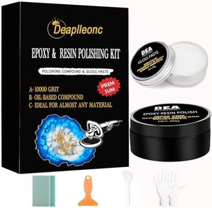 Epoxy Resin Polishing Kit, Epoxy Resin Polishing Compound is Specially Formulated for High-Gloss Finishes, Removing Surface Scratches and Restoring The Luster