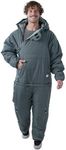 Selk'bag SWYTCH Original Wearable Sleeping Bag & Jacket | Convertible 2-in-1 Design, Water-Resistant, Eco-Friendly for Camping, Hiking, Travel, Skiing and Casual Use (Ceniza Ash, Large)