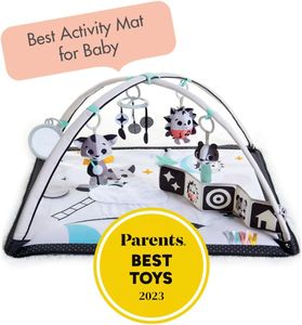 Tiny Love Black & White Gymini Baby Play Mat – Developmental Activity Gym