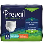 Prevail Extra Absorbency Incontinence Underwear, Youth/Small Adult, 22-Count (Pack of 4)