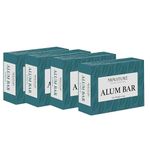 Alum Bar (Ammonium aluminium sulfate) (Phitkari) by minature |Pack of 4 Alum Stone(Fitkari)| Alum Shaving Bar | Alum Blocks | 100% Only Alum | Nothing Added| Chemical & Preservative Free| Pure & Natural (400g)