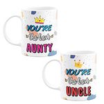 Eagletail India You are The Best Aunty Uncle - Ceramic Couple Mugs