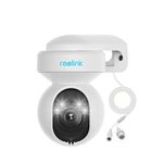 Reolink Spotlight Camera, 5MP PTZ WiFi Security Camera Outdoor with 3X Optical Zoom, Full-Color Night Vision, 2.4/5GHz WiFi Camera with Human/Vehicle Detection, Auto Tracking, 2-Way Audio, E1 Outdoor