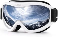 Juli Ski Goggles,Winter Snow Sports Snowboard Over Glasses Goggles with Anti-Fog UV Protection Double Lens for Men Women & Youth Snowmobile Skiing Skating