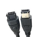 Micro Connectors, Inc. 10 feet Firewire IEEE 1394 9 Pin to 6 Pin Cable (E07-239)