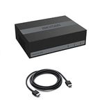 HIKVISION 8 Channel eDVR [ Built-in SSD Storage ] Compatible with Upto 2MP CCTV Cameras DS-E08HGHI-B with USEWELL HDMI, White