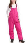 CHEROKEE Boys & Girls Insulated Snow Bib Ski Pants (Berry, 6X/7)