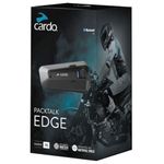 CARDO PACKTALK Edge Motorcycle Bluetooth Communication System Headset Intercom - Dual Pack, Black