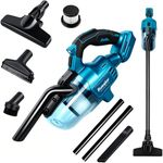 Rueqior Cordless Vacuum Compatible with Makita 18V Battery, Handheld Vacuum Cleaner for Home Car Hardwood Floor Carpet, Portable Shop Vacuum with Washable HEPA Filter(Tool Only)