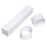 L LIKED 300 Pcs Self Adhesive Money Bands for Bills, Blank White Currency Straps