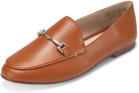 JENN ARDOR Loafers for Women Flats Shoes Womens Penny Loafers Slip On Pointed Toe Comfortable Office Work Driving Flats Fashion Dress Shoes for Women Brown
