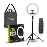 AIWAFT 18 inch ring light with stand | ring light for phone with holder | 45W Dimmable LED with 3 Lighting Modes (Cold/Warm/Neutral White) | Remote & Knob Control| 480 LED Beads | 3m Cable | Carry Bag