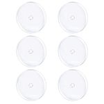 Decentraland 9MM 6PCS Clear Piercing Disc for Piercing Bump,Pressure Silicone Earrings for Keloids Healing Pads Belly Button Piercing Kit