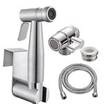 Portable Bidet Sprayer Kit - with Tap Diverter for Kitchen Sink Faucet or Bathroom - M22 x M24 Polished Chrome Faucet Adapter for Taps