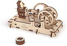 UGEARS 3D Puzzles for Adults 14+ Pneumatic Engine Mechanical Models Wooden Puzzle Brain Teaser Construction Craft Kits for Adults DIY Puzzle Learning Toys Eco Friendly Woodcraft Building Set