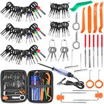 Terminal Removal Tool Kit 96 Pcs Depinning Tool Electrical Connector Pin Removal Tool Kit Pin Extractor Tool Set Wire Terminal Release Tool for Automotive Car Household Devices