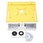 Router Table Insert Plate, Aluminum Alloy Lift System Kit for Woodworking Table Saw, Durable Accurate Installation Set for DIY Enthusiasts and Professional Woodworkers