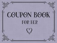 Coupon Book for Her: 40 Sweet, Thoughtful, and Fun Coupons for Wife or Girlfriend | 30 pre-filled and 10 blank to add your own