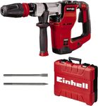 Einhell TE-DH 32 demolishing hammer (1500 W, 32 J impact force, SDS-max mandrel, anti-vibration main handle + Softgrip soft coating, sold with needle and flat chisel + E-box)