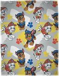 Character World Official Licensed Paw Patrol Fleece Blanket Super Soft Warm Throw in Blob Design with Marshall and Skye