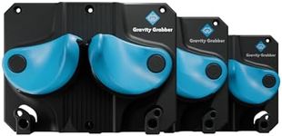 Gravity Grabber - Ultimate Ski + Snowboard Wall Storage Rack | Save Your Rocker, Tips, and Tails | Damage-Free Ski/Snowboard Storage Rack | Fits any Ski or Snowboard | Ski/Board Wall Storage (Cyan, 3)