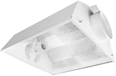 iPower GLARCL6 6 Inch Hydroponics 250W, 400W, 600W, 1000W HPS MH Grow Light, Air Cooled Reflector 1-pack, Hood, Aluminum Hood, No Bulbs Included