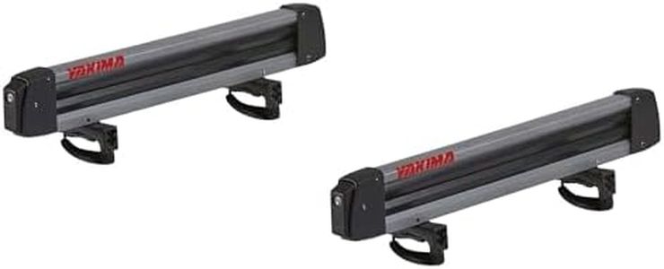 Yakima - FreshTrack 4 Ski & Snowboard Mount, Fits Up To 4 Pairs of Skis or 2 Snowboards, Fits Most Roof Racks