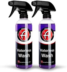 Adam's Polishes Waterless Wash (2-Pack) - Car Cleaning Car Wash Spray for Car Detailing | Safe Ultra Slick Lubricating Formula for Car, Boat, Motorcycle, RV | No Garden Hose, Foam Cannon Needed