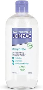 Eau Thermale Jonzac Organic Rehydrate Moisturizing Micellar Water - Gentle Makeup Remover -Leaves Skin Hydrated - Sensitive Skin Approved- Dermo Tested - 16.9 Fl Oz