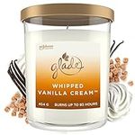 Glade Extra Large Scented Candle, Home Décor Jar Candle Infused with Essential Oils, 85 Hour Burn Time, Whipped Vanilla Cream, 454g