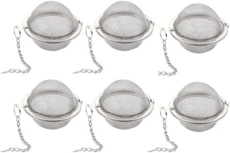 Infusore A Sfera Da Tè, Filtro Da Tè A Sfera Con Gancio, Infusore Per Tè A Forma Di Palla, 6 Pezzi Filtro Da Tè A Rete In Inossidabile, Infusore Con Sfera Da Tè In Maglia, Infusore Per Tisane