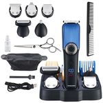 BarberBoss Beard Trimmer Men, Hair Clippers - Nose, Ear & Beard Grooming Set, Cordless Hair Clippers Men: Trimmer for Men, Grooming Kits, Waterproof, Nose Hair Trimmer for Men, Hair Trimmer Men…