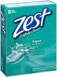 Zest 8-Bar Bath Size Soap, Aqua, 4 Ounce per bar, 8 bars, 32 Ounce