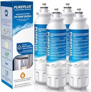 PUREPLUS LT800P Replacement for Kenmore Elite 9490, LG ADQ73613401, ADQ73613402, ADQ736134 469490 LSXS26326S LMXC23746S LMXC23746D FL-RF20, RWF3500A WS620A LMXS30776D Refrigerator Water Filter, 4Pack
