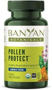 Banyan Botanicals Pollen Protect – Clinically Tested Organic Ayurvedic Supplement – For a Healthy Respiratory Response to Seasonal Irritants* – 90 Tablets – Non-GMO Natural Sustainably Sourced Vegan