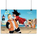 Epic Stuff - A3 poster 12X18 [Without Frame] (Goku And Grandpa)