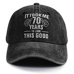 Funny 70th Birthday Gifts Hats for Men Women, Happy 70 Years Birthday Party Decorations, Adjustable Vintage 1952 Retirement Embroidered Cotton Baseball Cap