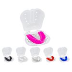 Mouthguard Slim Fit, Junior Gum Shield with Case for Kids Youth for School Combat Sports, MMA, Rugby, Judo, Karate, Hockey, Soccer, MMA Boxing, Martial Arts, Basketball & All Contact Sports