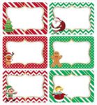 Wonmon 300PCS Christmas Gift Tags Stickers, Self Adhesive Christmas Name Tags Gift Present Tags Label Sticker for Organizing Jar Christmas Holiday Decoration School Supplies, 1.96x2.75 Inch