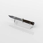 Plexico Clear Acrylic Knife Stand/Display Knife Holder/Hunting Knife/Surviving Knife/PW-15