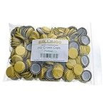 BALLIIHOO Pack of 250 Crown Bottle Caps - Yellow