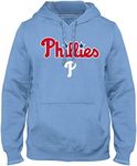 Philadelphia Phillies MLB Express Twill Applique Home Field Hoodie - Light Blue - 3X-Large