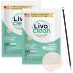 LivaClean (96 Count, 2 Pack) Hydrocolloid Patches & Blackhead Tool, Hydrocolloid Patches for Face, Overnight Face Patches, Gunk Absorbing Covers