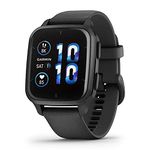 Garmin Venu Sq 2, AMOLED GPS Smartwatch, All-day Health Monitoring and Fitness Features, Music Storage, Sports Apps and More, Square Design Smartwatch with up to 11 days battery life, Black